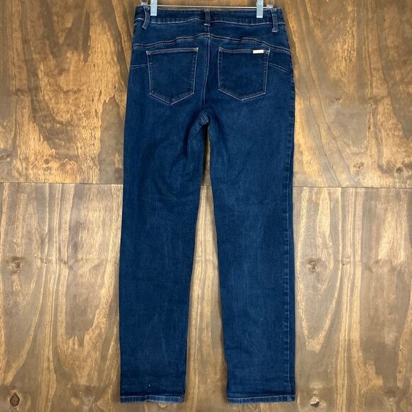 Chicos Womens Jeans Blue Mid Rise So Slimming Lifting Straight Stretch 1 - Picture 9 of 11